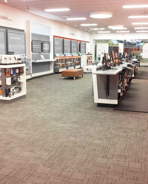 Fort Wayne Commercial Carpet Cleaning service in a professional office lobby.